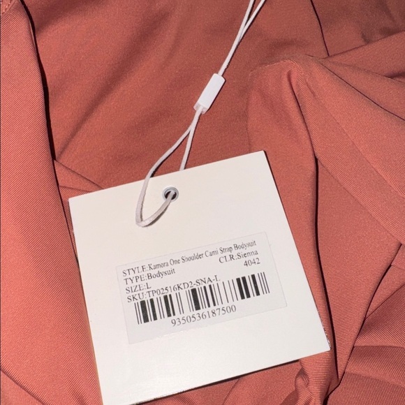 Meshki bodysuit Kamora one shoulder cami strap thong Large sierrra Large NeW - Picture 4 of 6